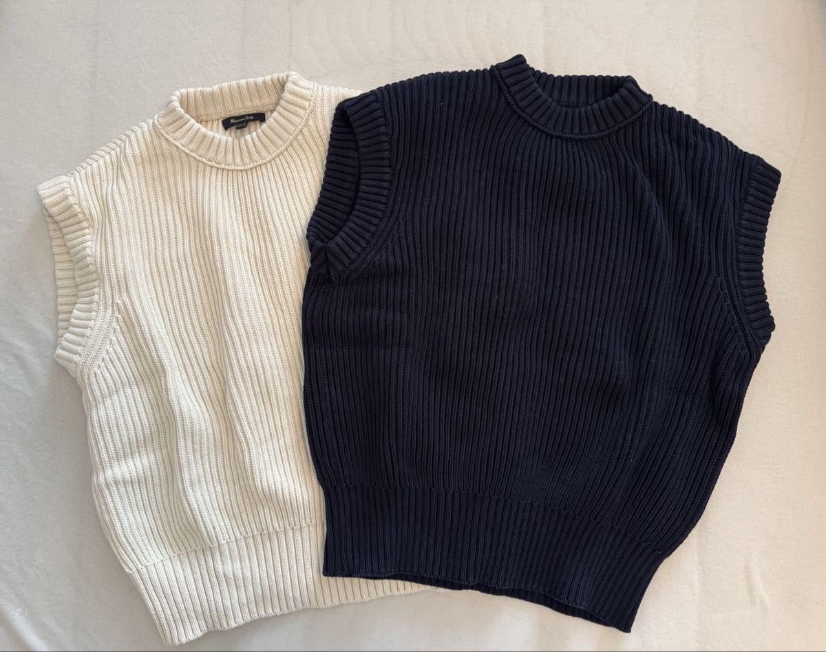 Massimo Dutti Pullover & Sweatshirts: 2 Strickwesten Massimo Dutti gerippt Grösse XS – Gebraucht aus Baar von sabrinas_welt