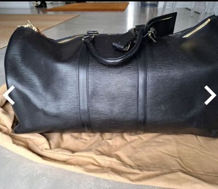 Vuitton Keepall 55 cuir épi noir