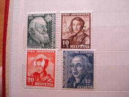 Satz Pro Juventute 1942 *