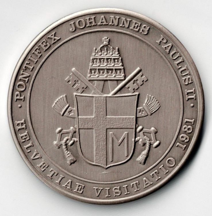 1981_Helvetiae_Visitatio_Johannes Paulus II_Gedenkmedaille (Neu (gemäss ...