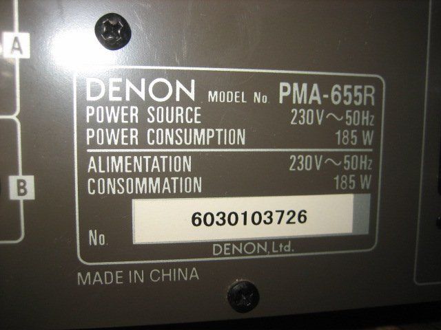 Denon Amplificatori: Denon Verstärker PMA-655R – Usato da Winterthur venduto da pf02 5