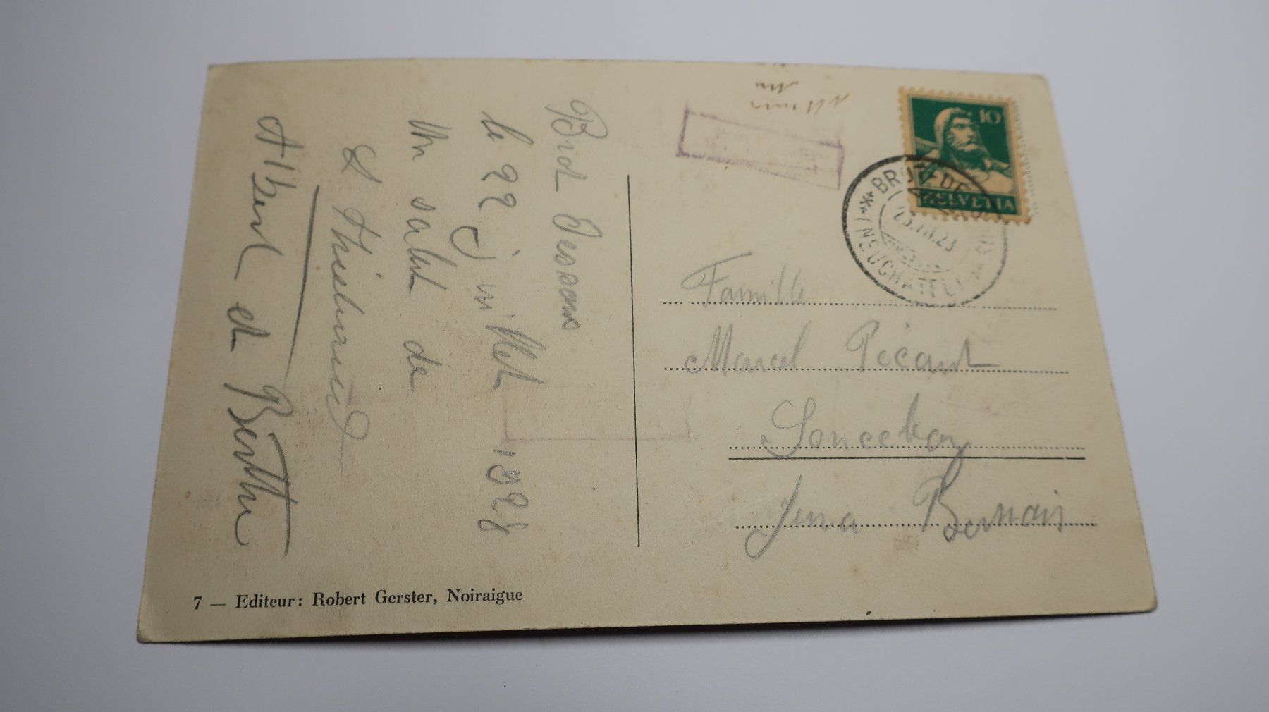 Cartes postales: Brot - Dessous - Vue générale  1928 – D'occasion à Cormoret par Pascalll2001 2