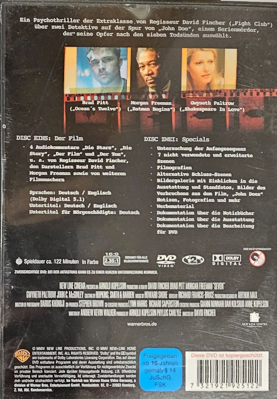 Tutti i DVDs: Sieben – Usato da Wahlen b. Laufen venduto da Cg10 1