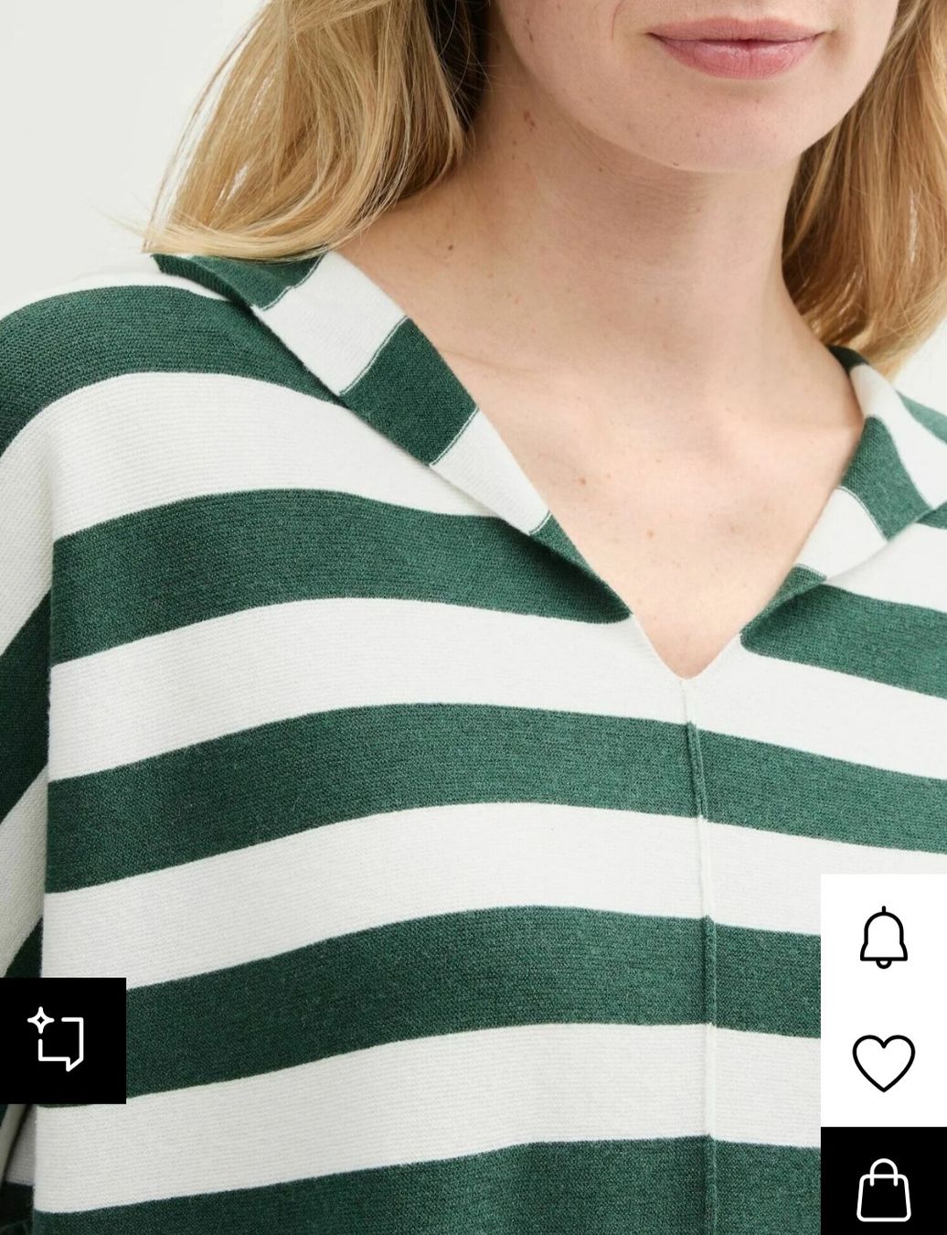 Tom Tailor T-shirts: Tom Tailor Kapuzenpullover, grün-weiss gestreift, Gr. XS – Neuf (Voir description) à Zürich par stefanella 6