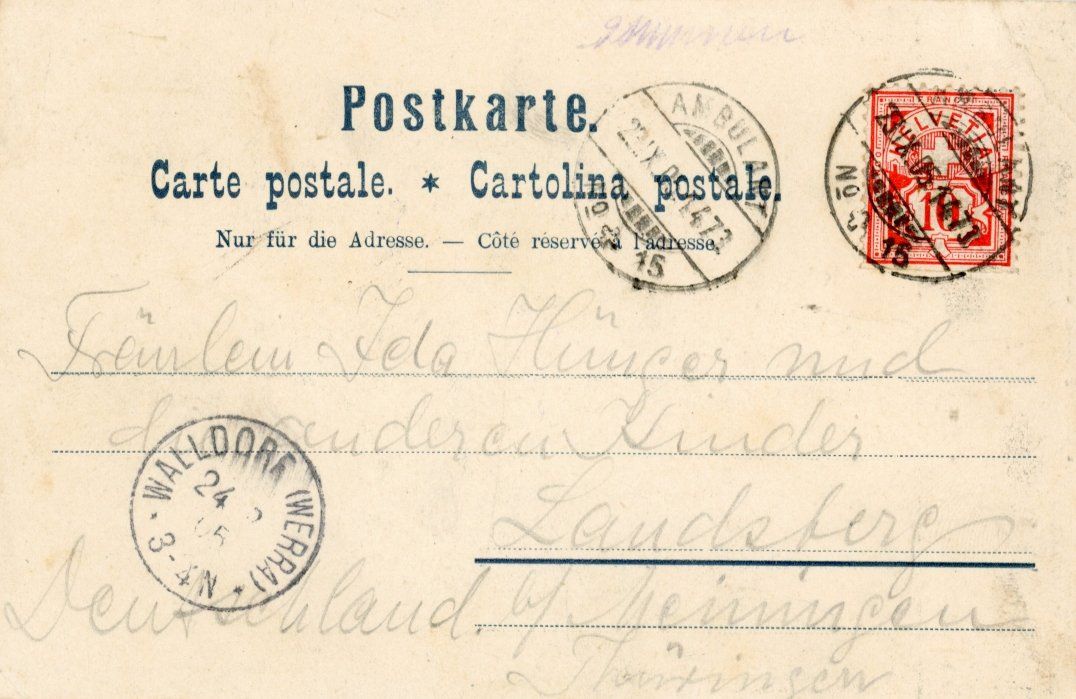 Ansichtskarten: Simmental  BE   -   Küher         um  1 9 0 5 – Gebraucht aus Brig von Valcards54 1