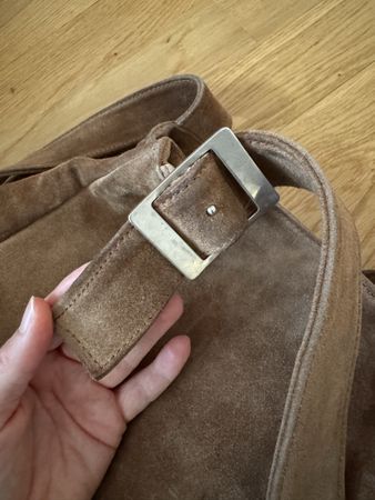Braune Coccinelle Tasche Wildleder