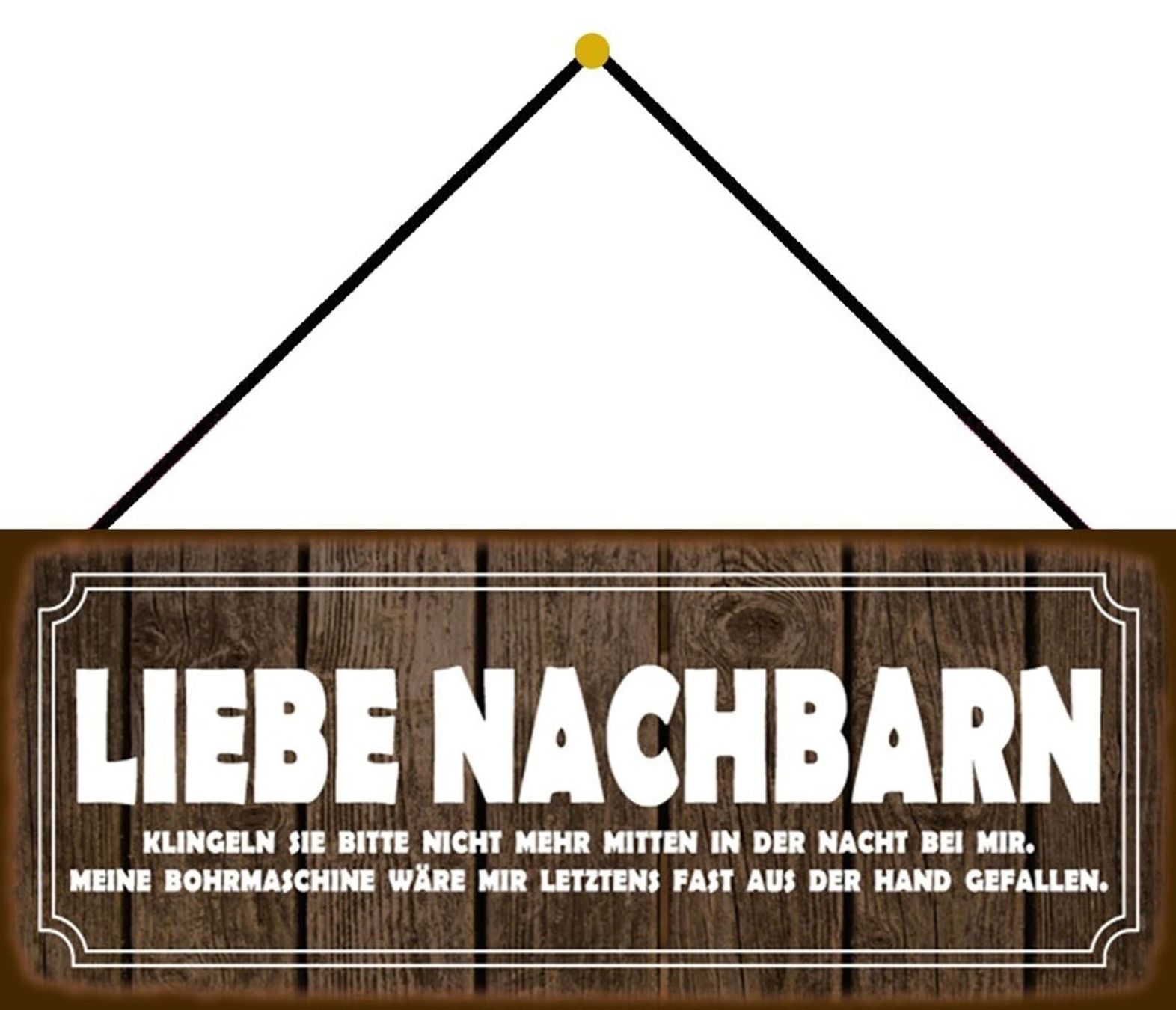 Insegne: Metall Hängeschild-LIEBE NACHBARN- – Nuovo e nell'imballaggio originale da Rupperswil venduto da big-one-sale