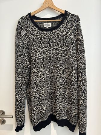 Herren Pullover Made in the Shade blau weiss Grösse XL