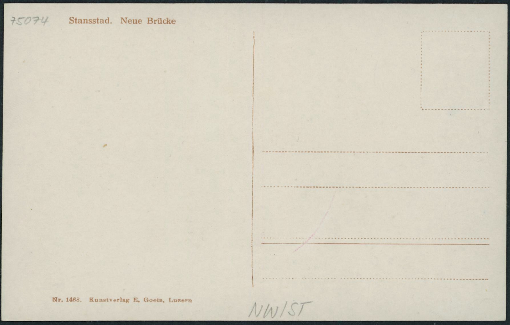 Cartoline postali: NW Stansstad – Nuovo (secondo la descrizione) da Schindellegi venduto da leecollect 1