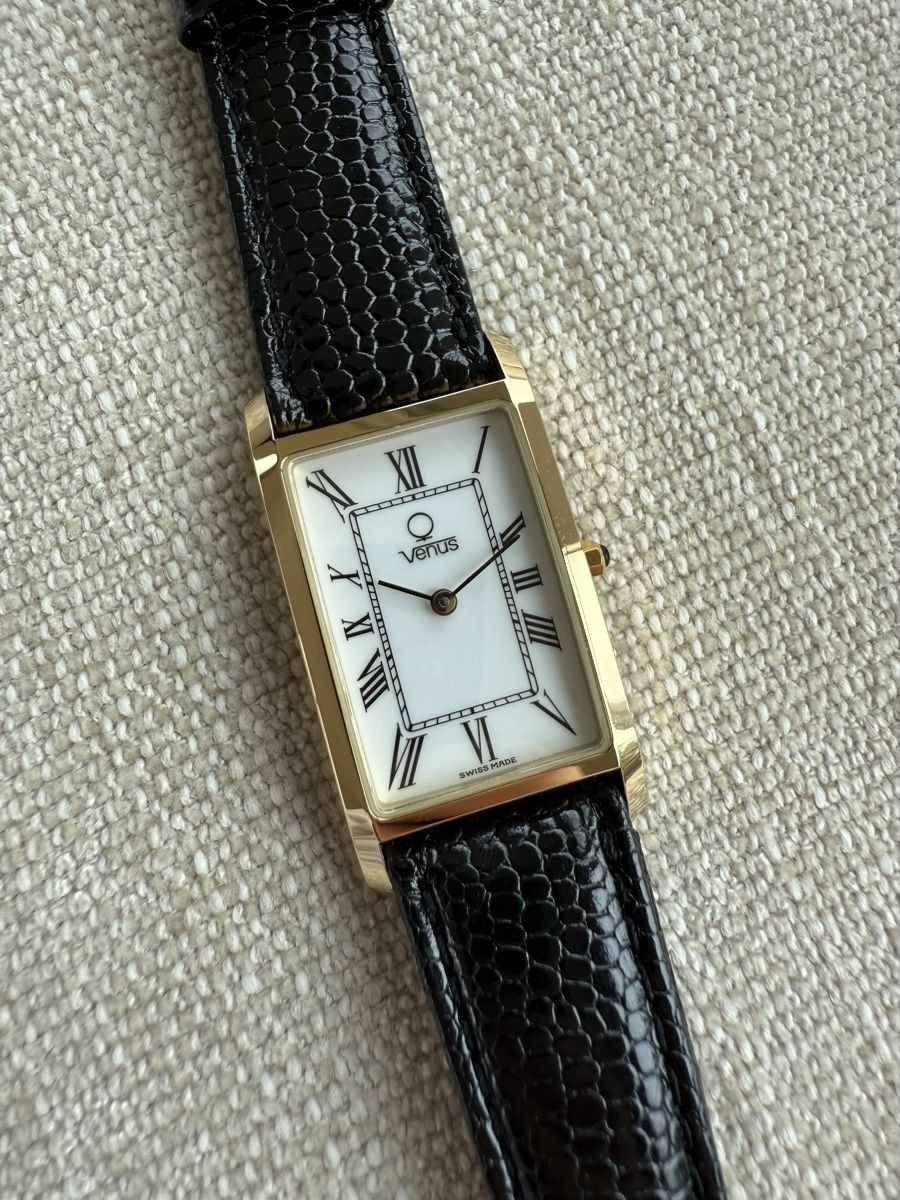 Venus Orologi: Venus Tank gold plated NOS – Nuovo (secondo la descrizione) da Uster venduto da AlabasterOne 6