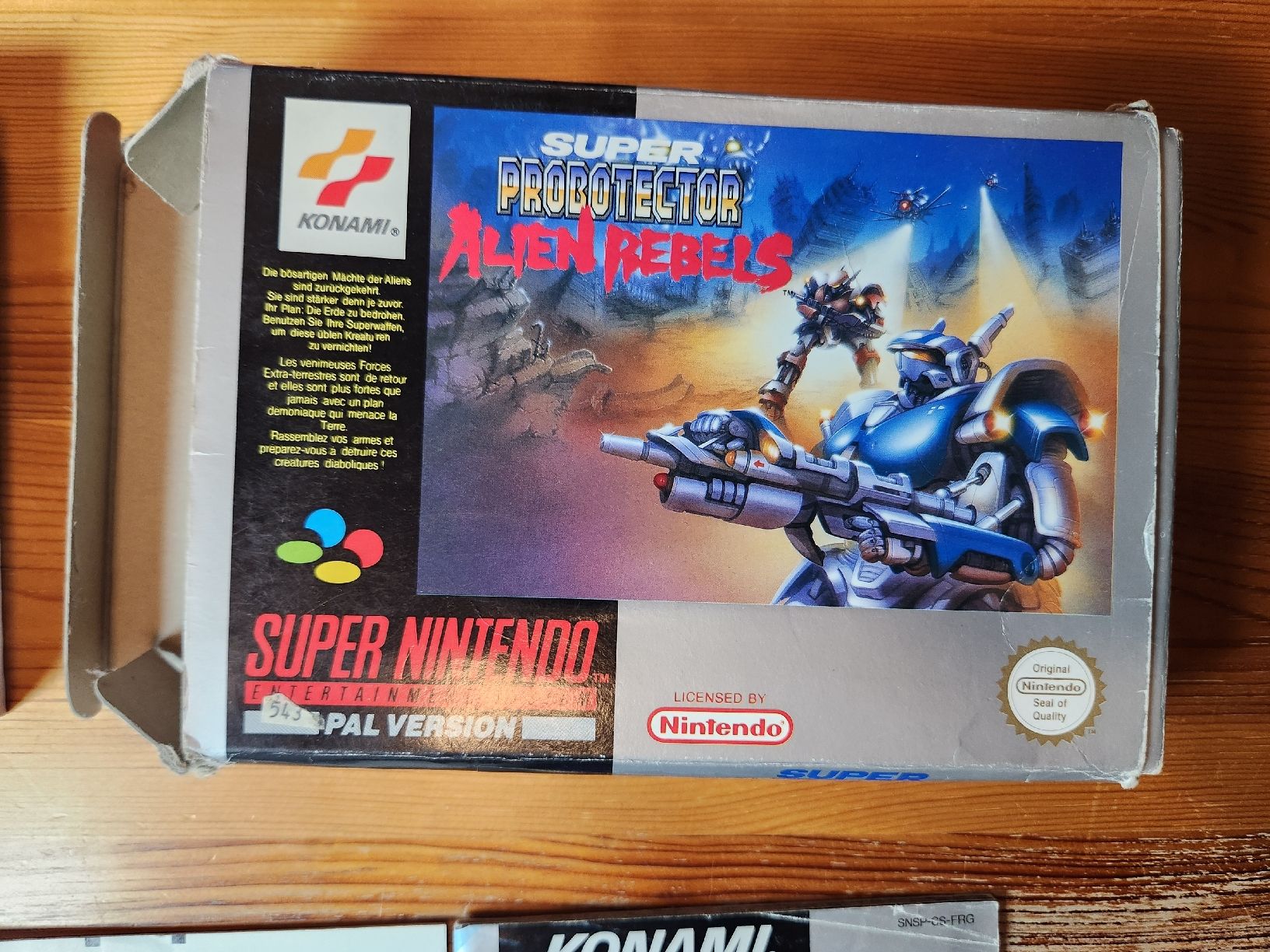 Nintendo Spiele: Super Probotector Alien Rebels SNES PAL CIB (Konami) – Gebraucht aus Tafers von whereyogamesat 2