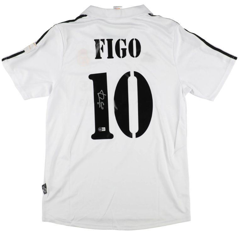 Canottiere & Pantaloni: Luis Figo Signed Jersey - Beckett – Usato da La Tour-de-Peilz venduto da Tyalos_Cards