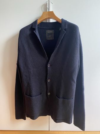 Strickjacke dunkelblau Grösse L Scotch & Soda