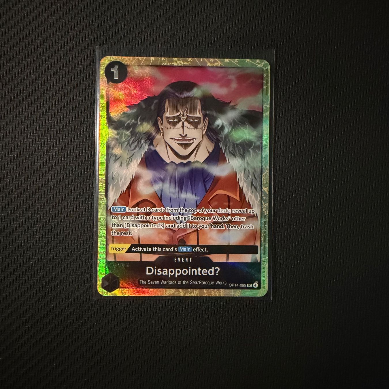 Bandai Carte collezionabili: One Piece - Disappointed? OP14-099 Englisch – Nuovo (secondo la descrizione) da Oberbuchsiten venduto da PokeDex