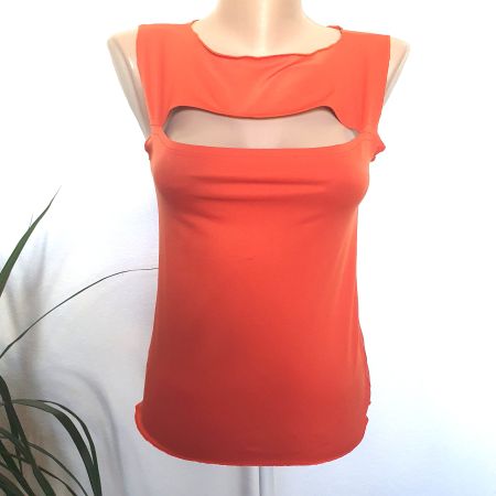 Top sans manche orange – NARSIS – Taille M