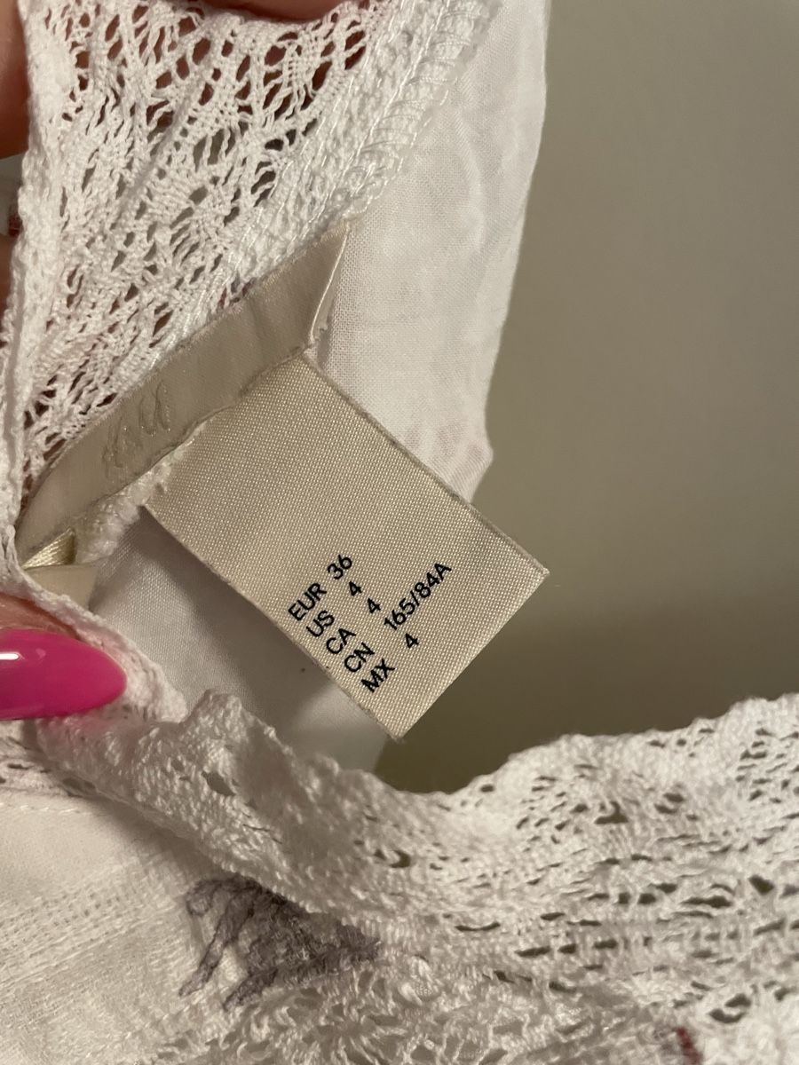 H&M Vestiti: Hübsches Sommerkleid Gr. S, Blumenmuster, Spitzendetails – Nuovo (secondo la descrizione) da Zürich venduto da LenaMeierZurich 3
