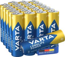 24 Stück Varta Alkaline Longlife AA, LR6 Ablaufdatum 12.2032