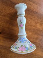 Limoges Porzellan-Kerzenhalter, weiss mit Blumenmuster