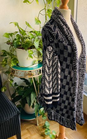 Incroyable Veste marine blanc LALA BERLIN, t. S/M, en tricot