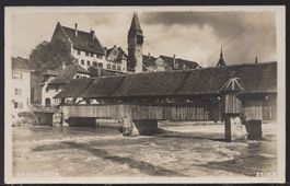 Bremgarten  mit  Reuss-Holzbrücke  ( Foto 26168 )