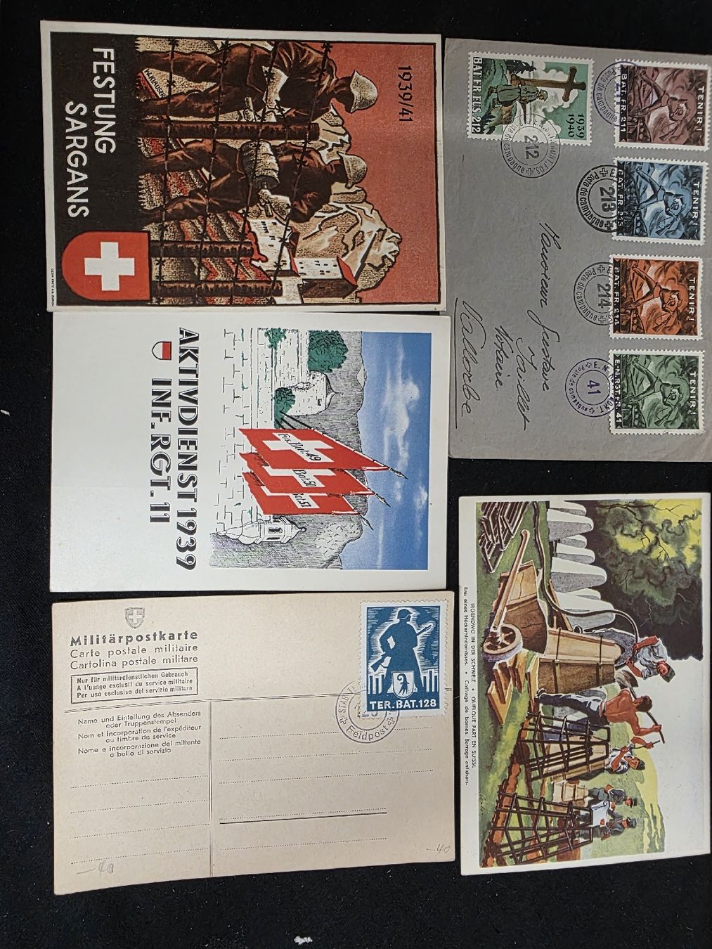 Alle Briefmarken: Militär Briefmarken , WK II, Schweizer Armee, Briefe – Gebraucht aus Wolfertswil von Antiko 2