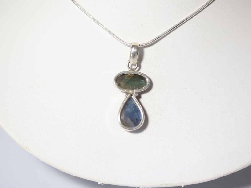 Anhänger: Pendentif / Anhänger 925 & Double Labradorit / Labradorite – Neu und originalverpackt aus Lausanne von Ory7 2