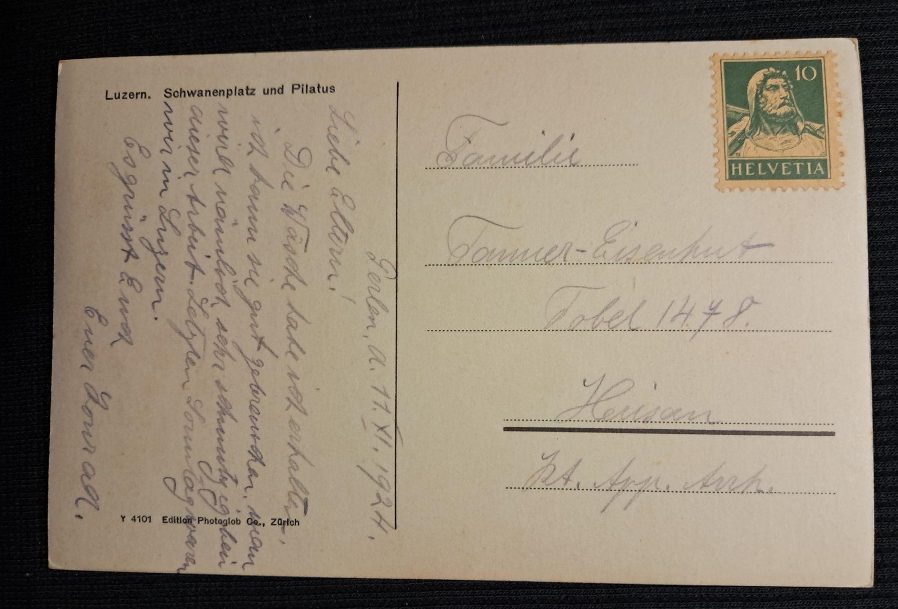Cartes postales: LUZERN 1924 - DAMPFSCHIFF – D'occasion à Ponto Valentino par giorgia06 1