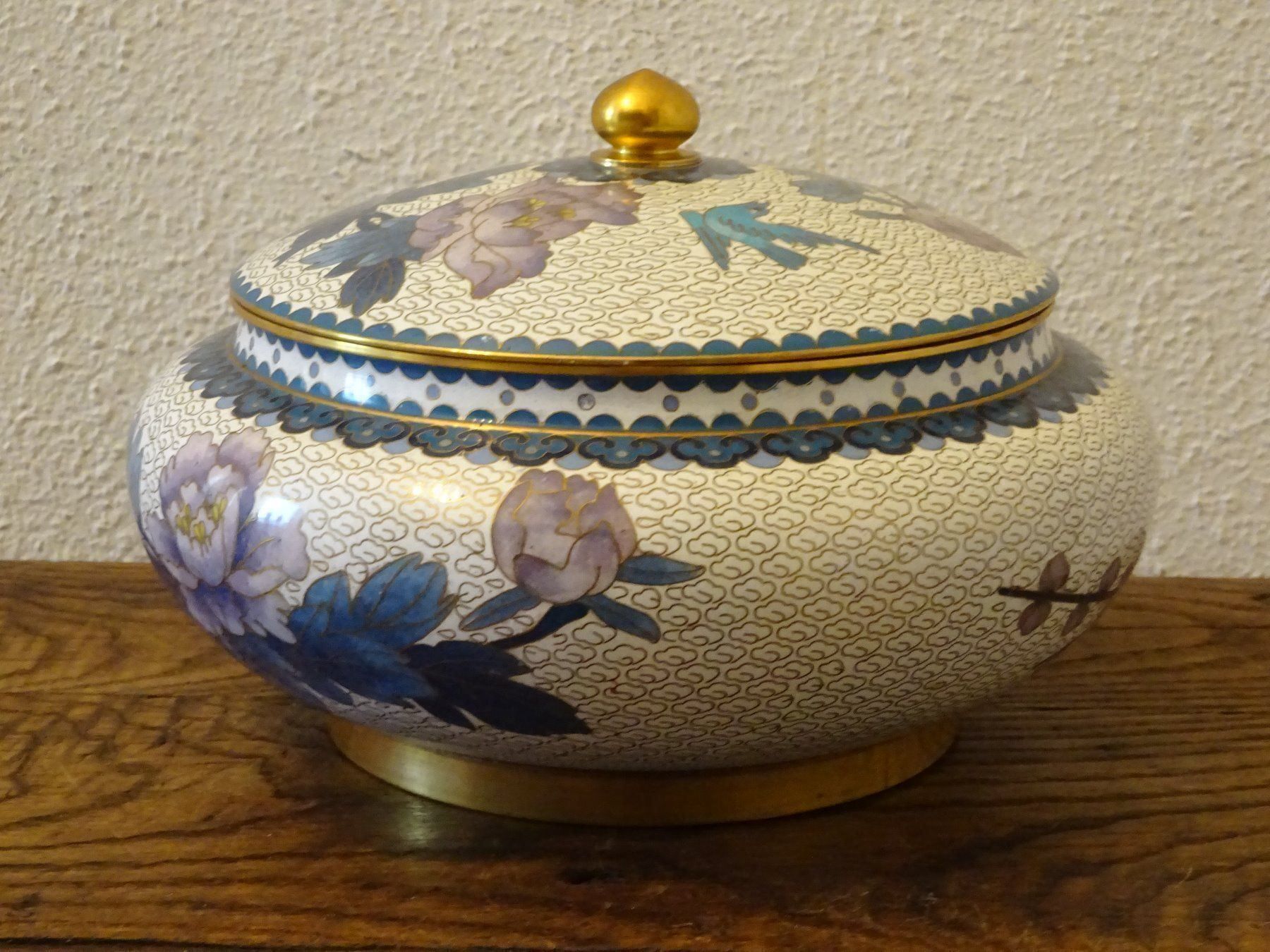 Vase & Récipients: Emaille Topf Vogel Pfingstrose / China – D'occasion à Esslingen par eintagammeer 4