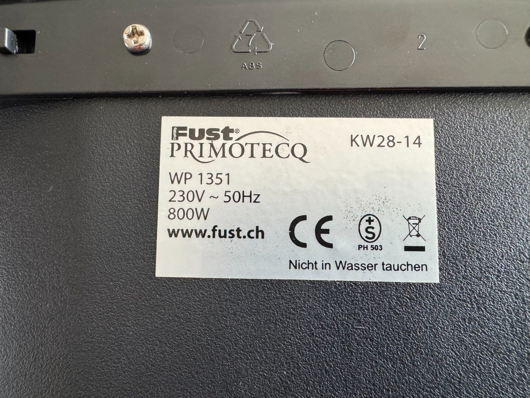 Fust Elettrodomestici da cucina: Wärmeplatte	 FUST – Usato da Flums venduto da Hrroland 4