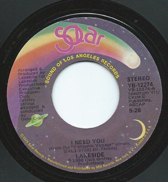 Dischi in vinile: Lakeside: I Need You / Strung Out 7" – Usato da Steinhausen venduto da Vilivinili