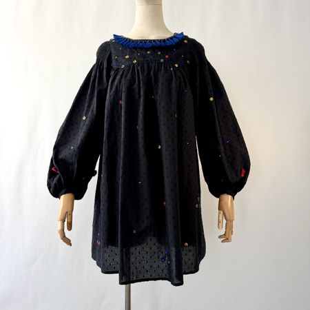 Thierry Colson Embroidered Cotton Dress