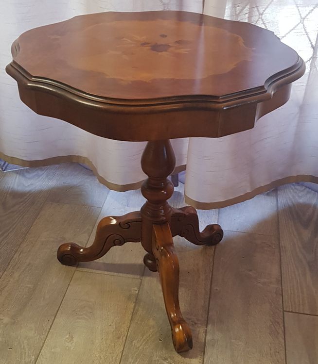 Kleiner Runder Tisch Aus Eisen – 72 X 65 Cm, Braun, Ideal Als Beistelltisch Oder Nachttisch