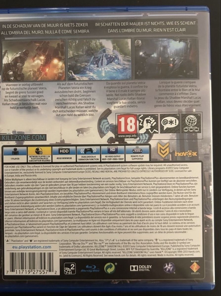 Giochi: Killzone Shadow Fall - PS4 Spiel – Usato da Derendingen venduto da leomvmea 1