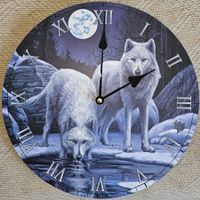 Wanduhr "Wölfe"
