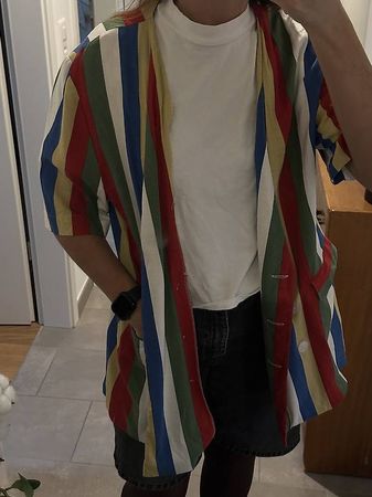 Superbe chemise vintage taille L à épaulettes
