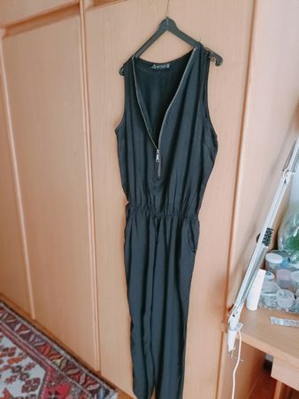 Tuta intera BEST EMILIE nera con zip taglia M