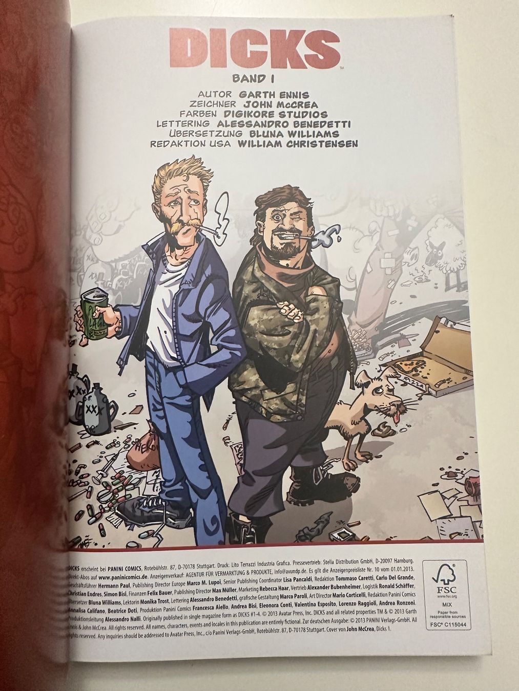 Fumetti: DICKS 1 - Garth Ennis -John McCrea - PANINI COMICS – Nuovo (secondo la descrizione) da Münsingen venduto da Ganjam 3