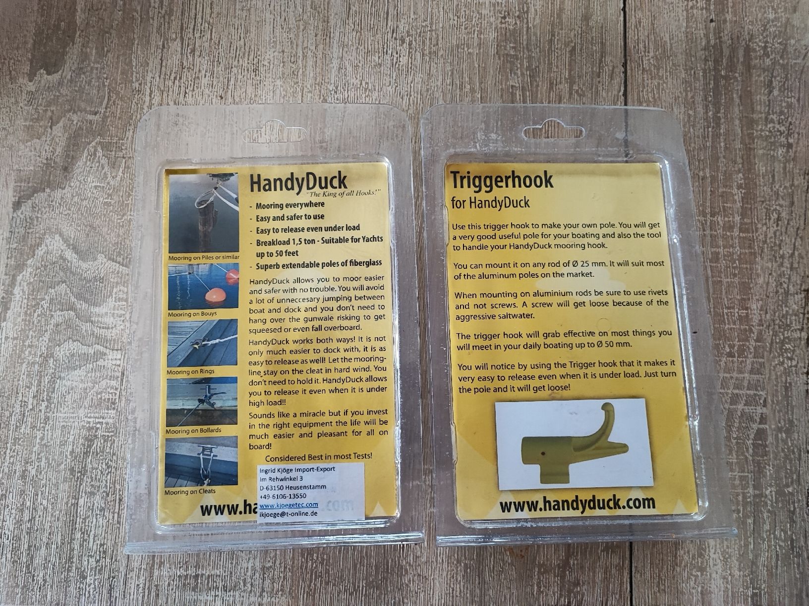 Attrezzatura da arrampicata: accessoires nautique pour gaffe, HandyDuck – Nuovo e nell'imballaggio originale da Vullierens venduto da Saway 1