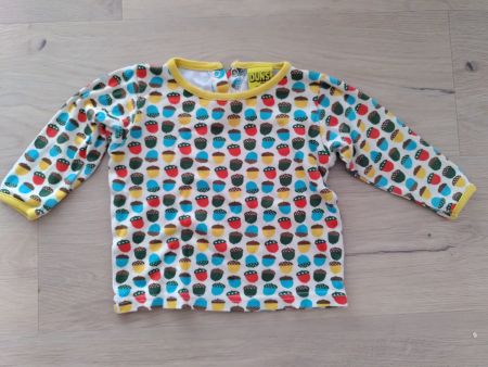 Buntes Langarmshirt Unisex mit Eicheln - Grösse 68