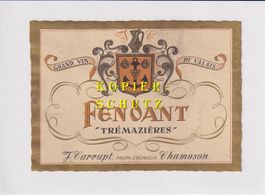 Etikette für Wein - Fendant "Trémazières" /bd