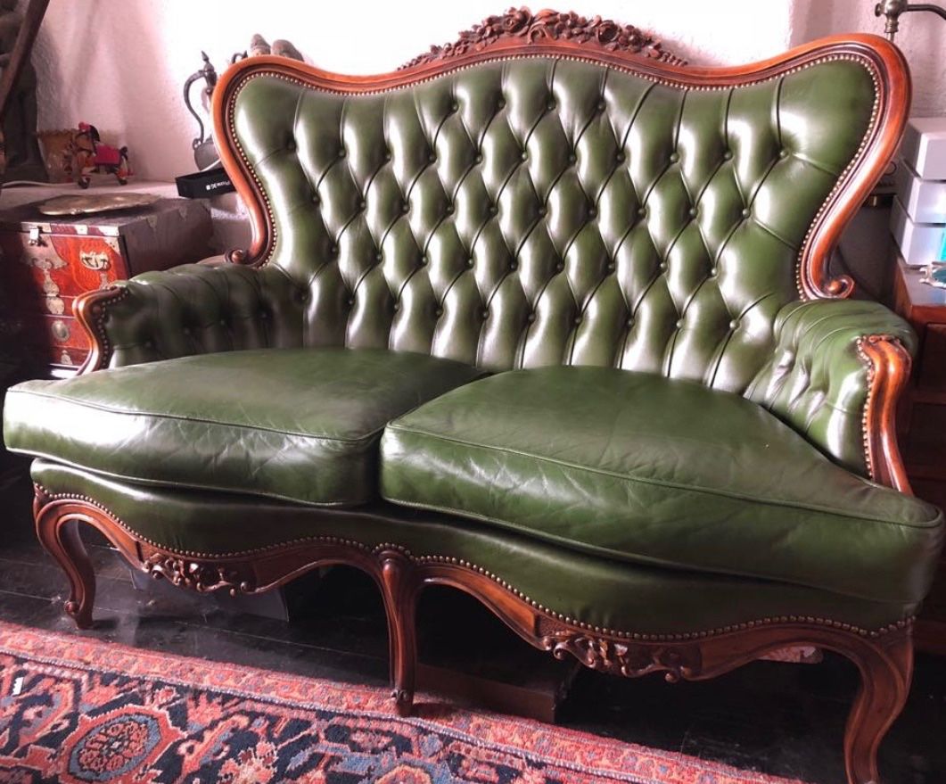 Divani: Louis Philippe Sofa/Ledersofa/Chesterfield – Usato da Herrliberg venduto da fregatte01 4