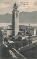 Lugano TI Cattedrale San Lorenzo funicolare Standseilbahn