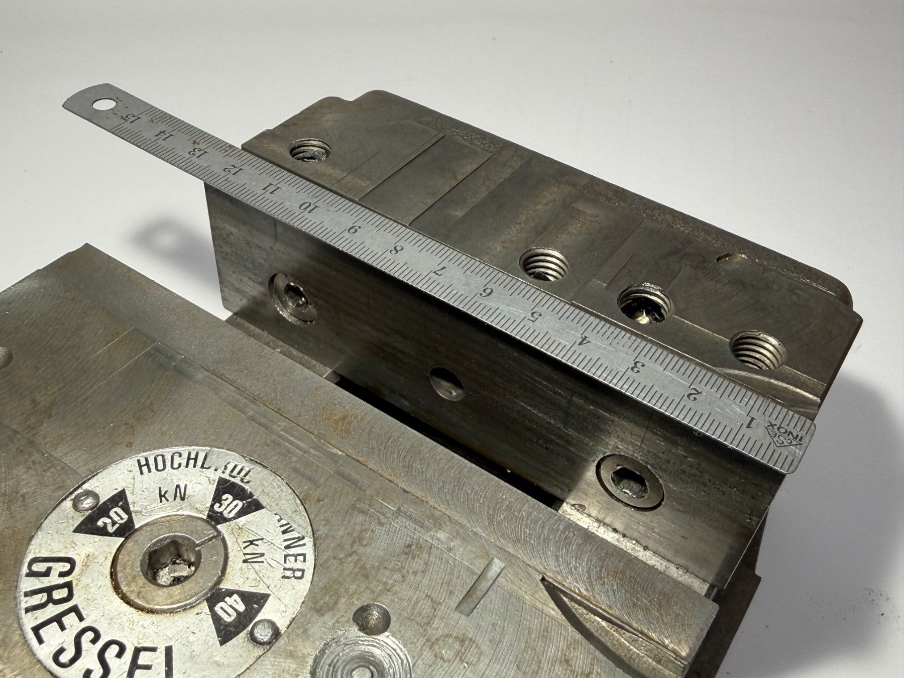 Gressel Tutti gli attrezzi: Gressel 125mm Hochdruckspanner Maschinenschraubstock – Usato da Boswil venduto da ABLagerBoswil 2