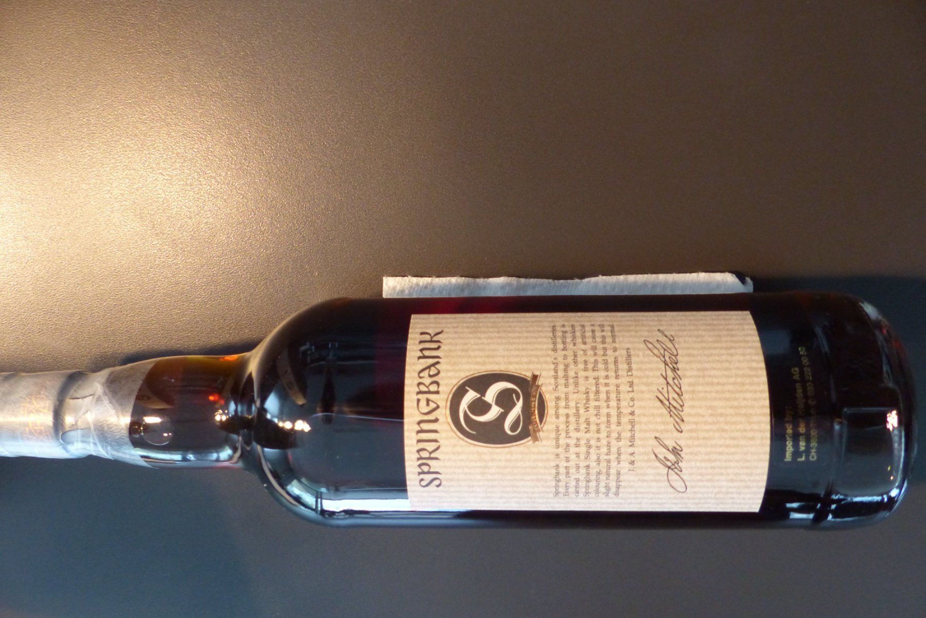 Springbank Bevande alcoliche: SPRINGBANK AGED 21 YEARS – Nuovo e nell'imballaggio originale da Steffisburg venduto da Marcifil 3