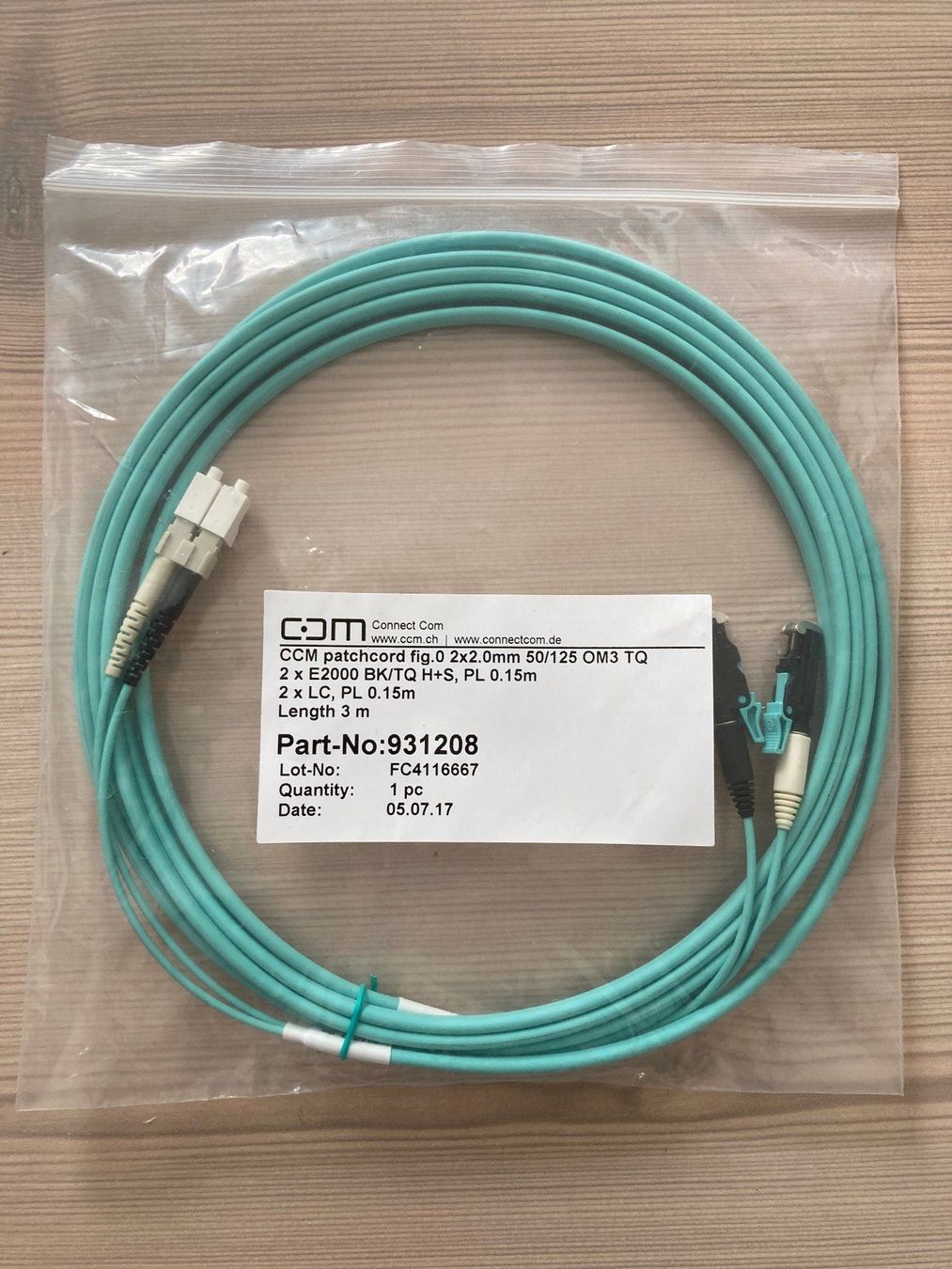 Kabel: Glasfaserkabel 3m LC-E2000 – Neu und originalverpackt aus Dielsdorf von Textron