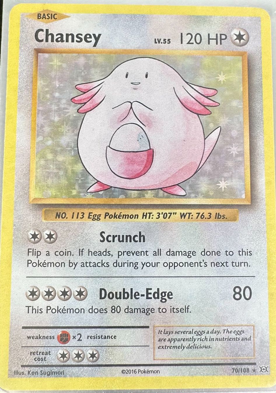 Pokémon Carte collezionabili: Chansey 70/108 Englisch Pokémon Evolutions Holo – Nuovo (secondo la descrizione) da Dübendorf venduto da TrimTrend 1