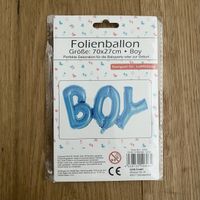 Neuer "Boy" Folienballon, 70x27cm - Perfekt zur Geburt!