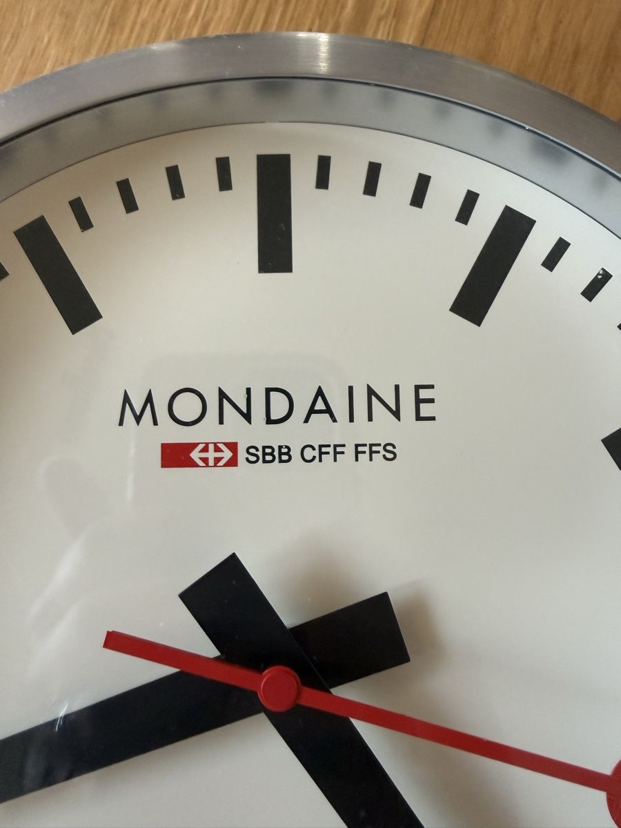Mondaine Orologi da terra & Orologi da parete: Mondaine SBB Wall Clock Official Railways Clock Design – Usato da Basel venduto da ann_65sz 1