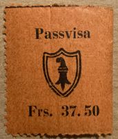 Fiskalmarke Kanton Basel Stadt Passiva Frs. 37.50