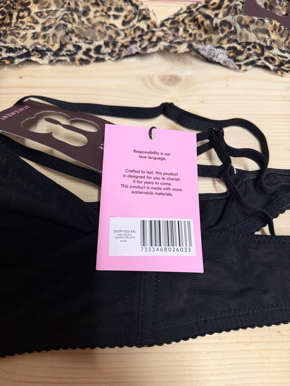 Altra biancheria intima: Understatement 2 Bralettes XXL neu Black + Leopard – Nuovo (secondo la descrizione) da Root venduto da Jo.Di 4